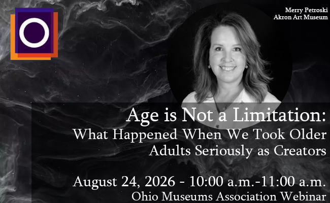 Graphic with OMA logo in corner and image of Merry Petroski. Text reads, "Age is Not a Limitation"